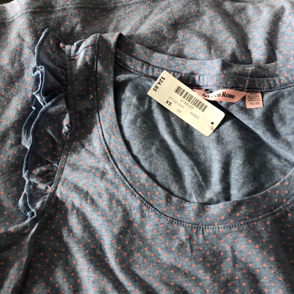 Blue w Pink Dots La Vie En Rose Night Dress